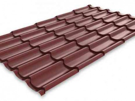 Металлочерепица Монтеррей 2,95х1,19 (ПЭ-8017-0,45 мм) шоколад